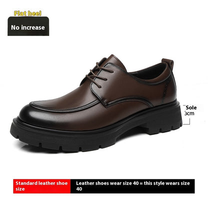 Height Increasing Insole Business Formal Wear Leather Shoes