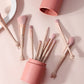 PU Round Cosmetic Brush Container Cosmetic Tool Cosmetic Brush