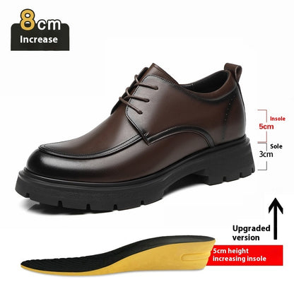 Height Increasing Insole Business Formal Wear Leather Shoes