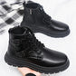 Black Martin Boots Male British Style Working Boots