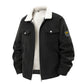 Fleece-lined Thickened Fashionable Lapel Workwear Lambswool Men&